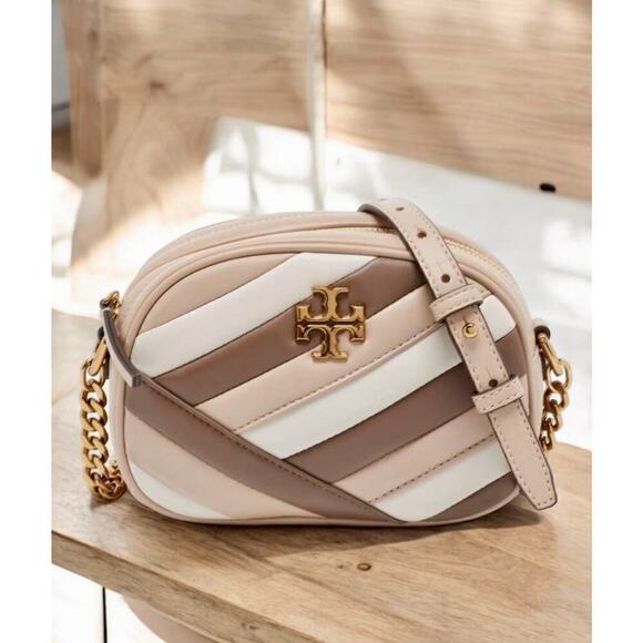 Tory Burch Kira Tri Color Quilted Leather Camera Bag - Picture 1 of 12